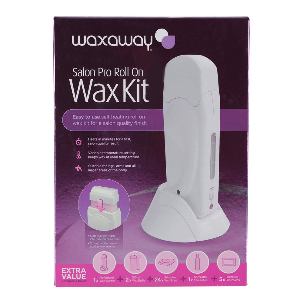 3 IN 1 Roll On Waxing Kit Portable Hair Removal Roller Wax Warmer Machine  Set | eBay